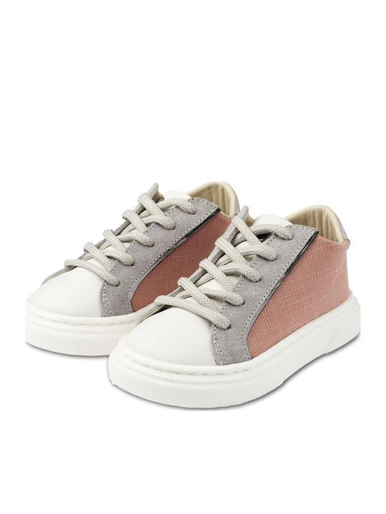Babywalker Δετό Βαπτιστικά Υφασμάτινα Sneakers Λευκά