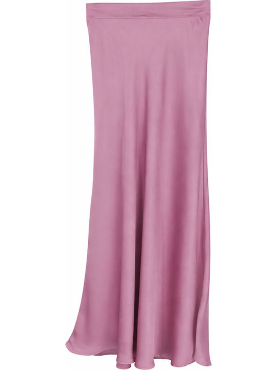 Satin Cloche Pink Skirt