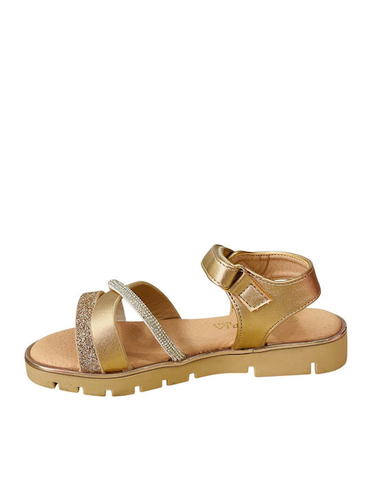 Kids' Anatomic Gold Sandals