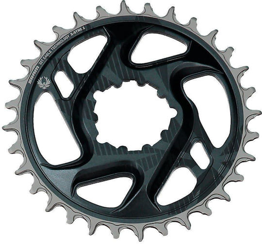 Sram X-sync 2 Chainring 34t Direct Mount 6mm Offset Eagle Cold Forged Lunar Grey