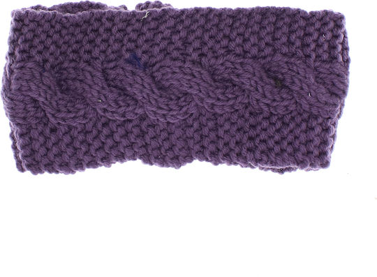 Bentiță Tricotată Pentru Femei 100% Acrilic ButicCochet Floare O Mărime Violetă Bnt395
