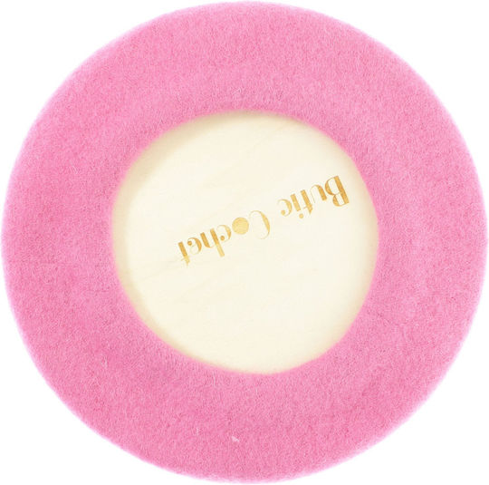 Women's Wool Beret Buticcochet Pearl Design One Size Pink Bsc847