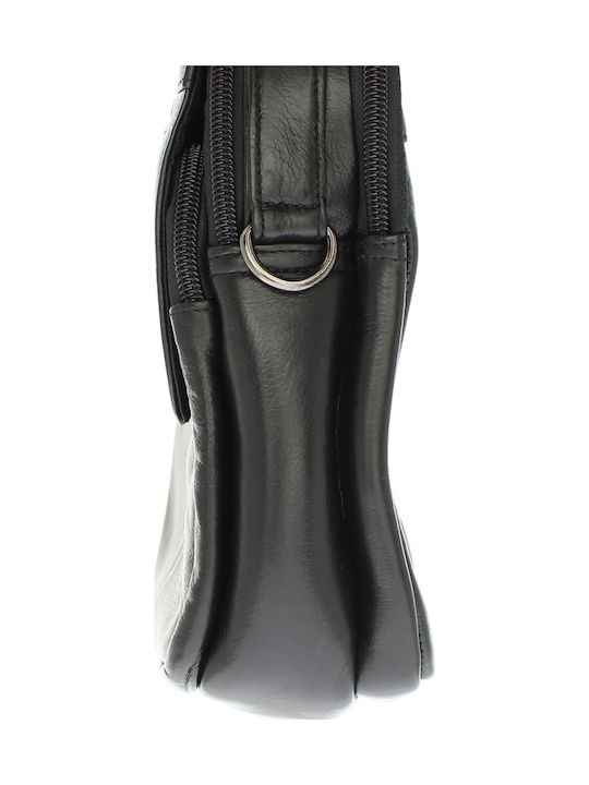 Leather Women's Shoulder Bag Black