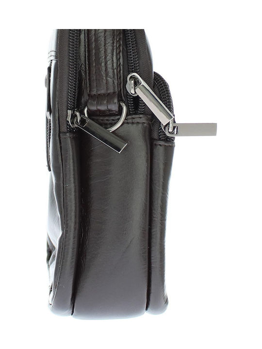 Leder Damen Schultertasche Braun