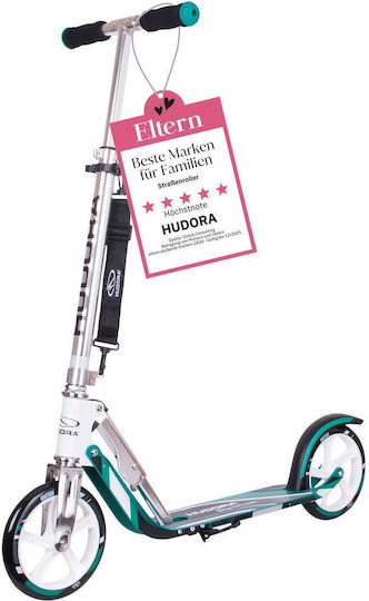 Hudora Παιδικό Πατίνι Αναδιπλούμενο Big Wheel 205 Δίτροχο Ασημί