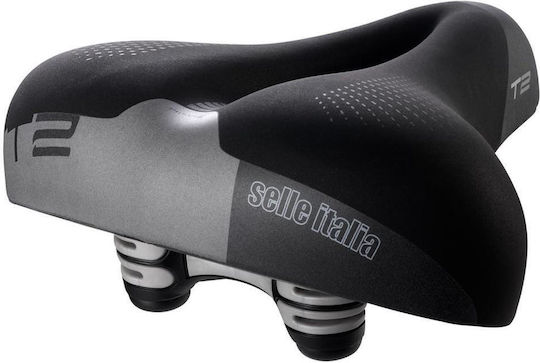 Selle Italia T 2 Flow Schwarz Fahrradsattel Trekking