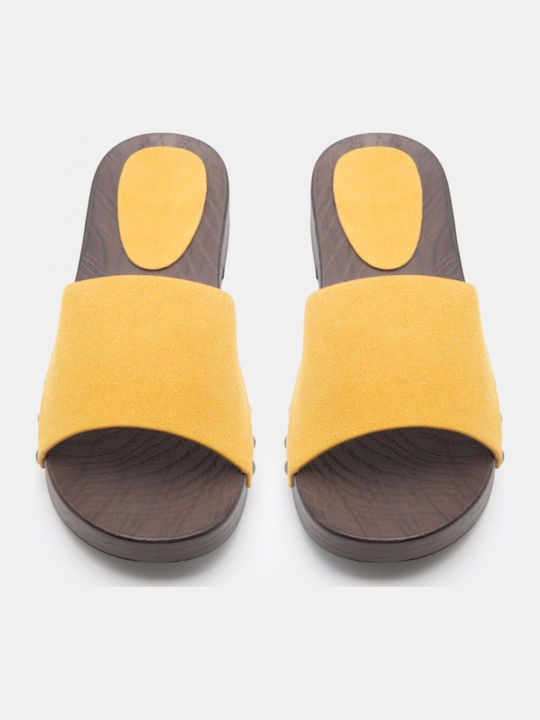 Women's Flat Sandals Yellow
