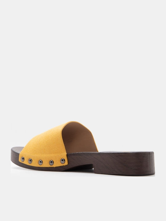 Women's Flat Sandals Yellow