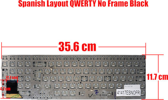 Teclado Español Para Portátil Spanish Laptop Keyboard Sony Vaio Vpc-se Vpcse Vpcse1e1e Vpcse1j1e Vpcse1l1e 148986411 148986841 148986151 9z.n6cbf.201 Nsk-se2bf Es Nο Frame Black Κωδ.41417esnofr