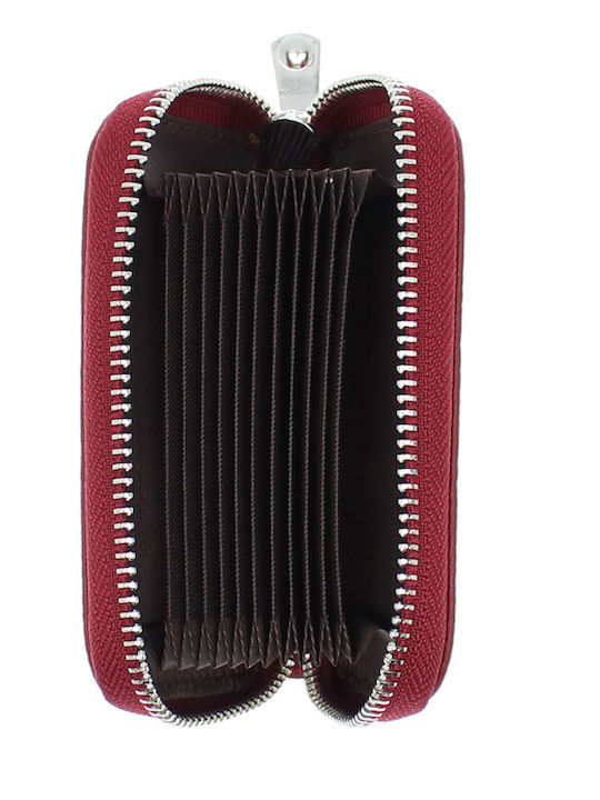 Damentasche Brieftasche Karten Burgundisch