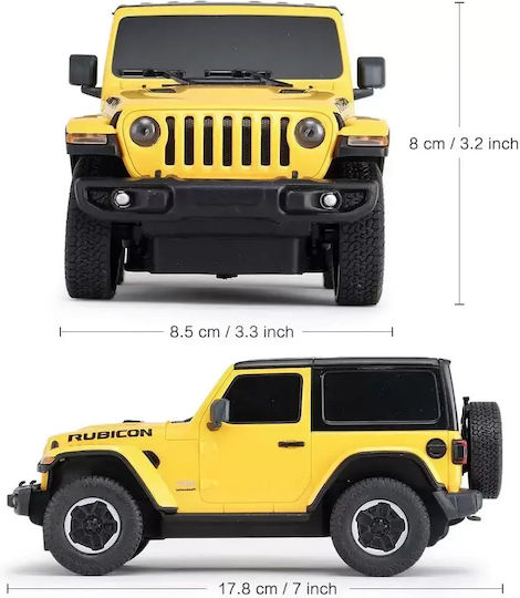 Rastar Wrangler Rubicon RC Car 2WD Yellow