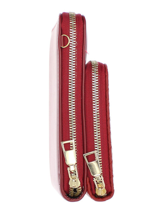 Große Damenbrieftasche Rot
