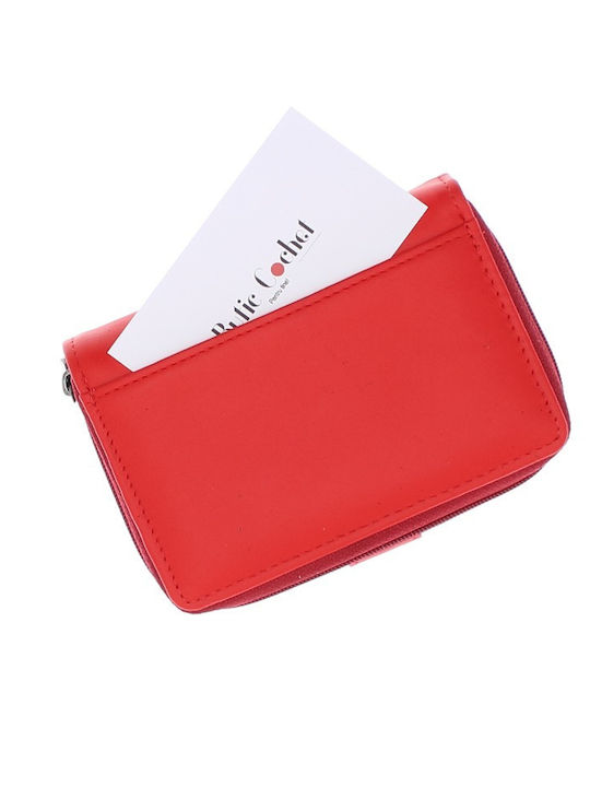 Small Leather Women's Wallet Red