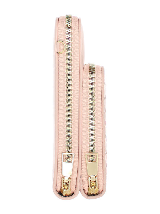 Große Damenbrieftasche Rosa