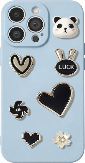 Zanaé Embossed 3d Stickers Smartphones Pearl Bunny Case Decorative Patterns Gold