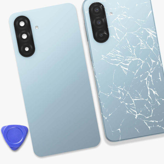 Clappio Kompatible Handy Ersatzabdeckung Galaxy A17 4G Integrierte Kameraobjektiv Hellblau