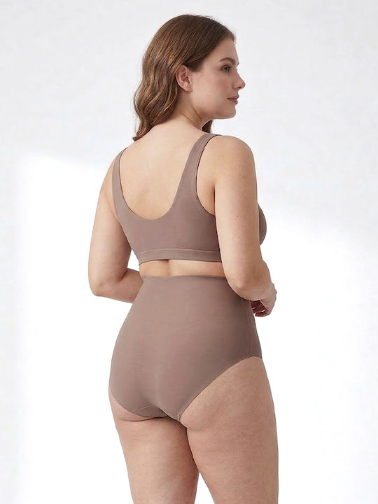 The Lady Затягане Slip Без Шевове Кафяв Корсет