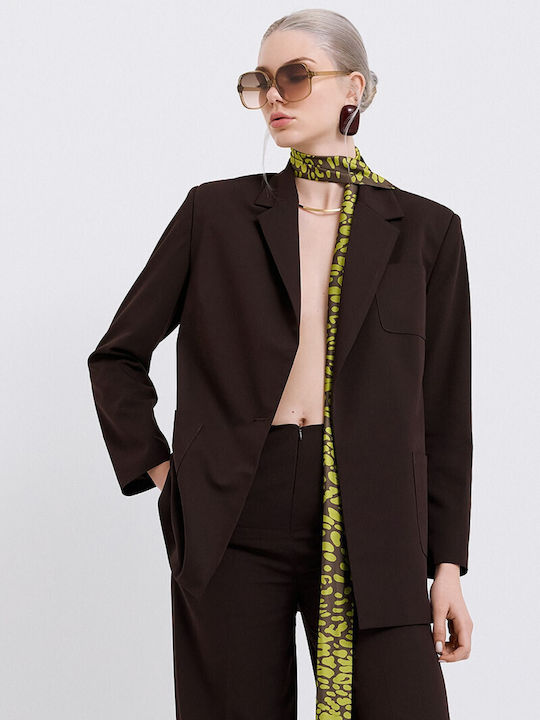 Dolce Domenica Women's Brown Blazer