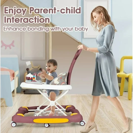 Little Mom Baby Walker with Music for 6+ Months Red