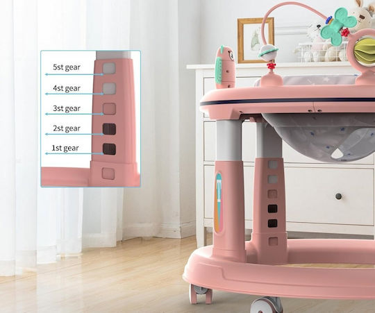 Little Mom Strată cu Muzică pentru 7+ Luni Roz