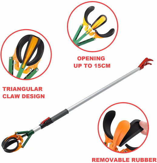 Fruit Collector for Tree Fruits Telescopic Pole 138-219cm 3 Levels Oem