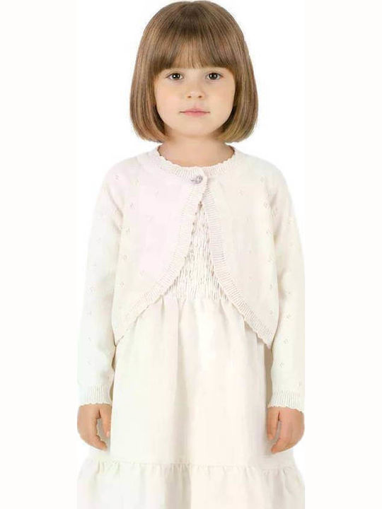 Kinder-Strickjacke Weiß