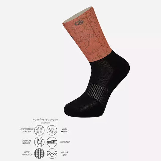 Desocks Printed Performance Cycling Socks Maps C B S 35 38