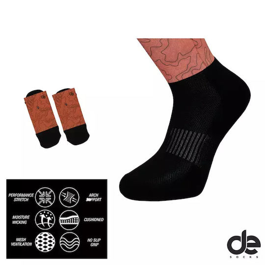 Desocks Printed Performance Cycling Socks Maps C B S 35 38