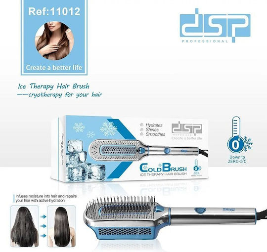 DSP Ice Therapy Κεραμική Ηλεκτρική Βούρτσα για Ίσιωμα 36W