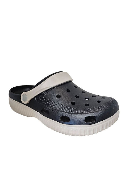 Jomix Men's Black Clogs MEG250765-1-MAVRO