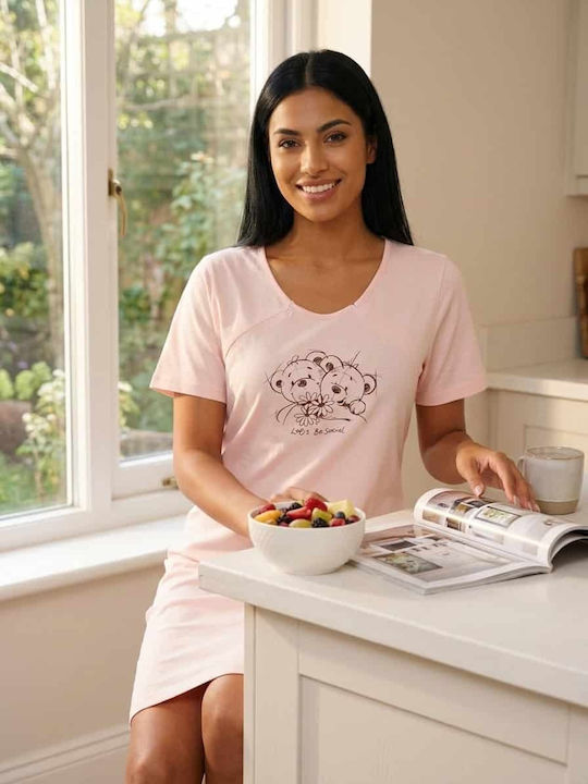 Maternity Nightgown Pink