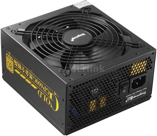 Segotep GP600G 500W Μαύρο Τροφοδοτικό Υπολογιστή Full Modular 80 Plus Gold