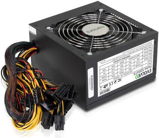 Evolveo 500W Захранващ Блок За Компютър Пълен Кабел