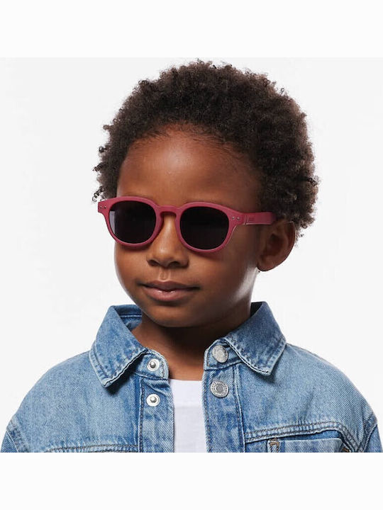 Izipizi Square Kids Sunglasses with Polarized Lens Red for 3-5 Years