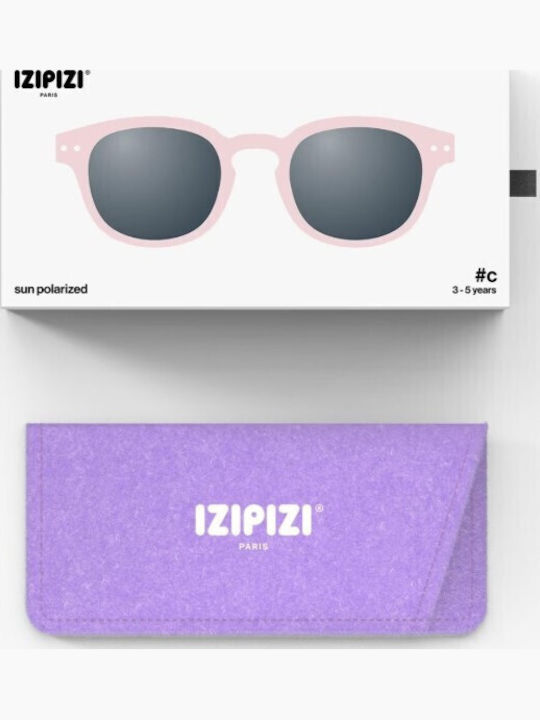 Izipizi Square Kids Sunglasses with Polarized Lens Pink for 3-5 Years