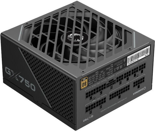 GameMax GX-750 750W Schwarzes Netzteil Computer Vollständig Modular 80 Plus Gold