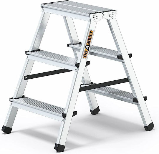 Aluminum Double-sided Ladder Drabest 2x3 0.6 M 125 Kg