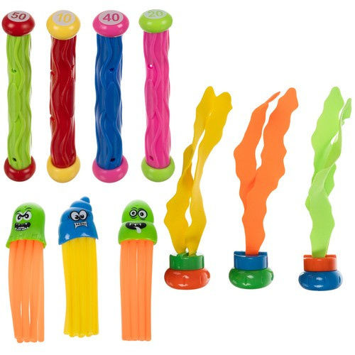 Set 26 Jucării Pentru Piscină De Scufundare Zola Geantă De Depozitare Vânătoare De Comori Multicoloră