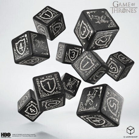 Game Thrones Night's Watch 10xd6 Dice Set