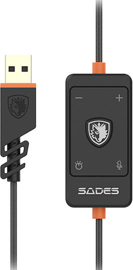 Sades Spectre Über Ohr Gaming-Headset mit USB-Konnektivität für Nintendo Switch / PC / PS4 / PS5