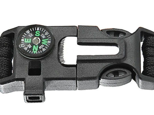 Überlebensset 5 1 Feuerstein Kompass Pfeife Messer Paracord Überleben Grün Kvd 090-14372_z