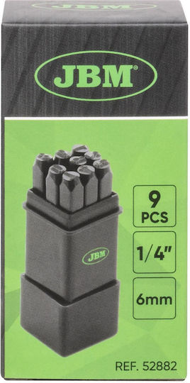 JBM 52882 Stamped Letters Hand Tool Set 9pcs