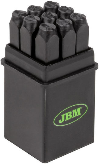 JBM 52882 Stamped Letters Hand Tool Set 9pcs