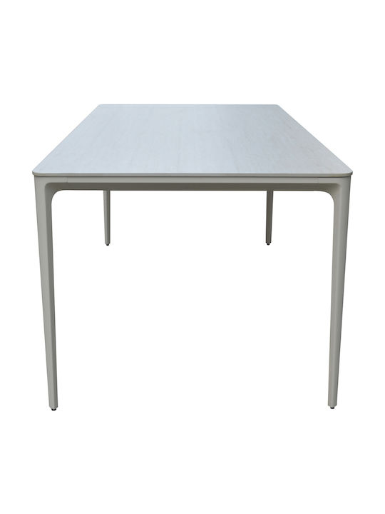 Masă De Dining Sinterizată Cu Suprafață Din Piatră Bej 220x100x75cm