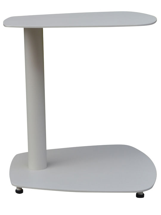 Hilfsmittel Garten- und Terrassentisch aus Aluminium Caret Weiß 40x39x40cm