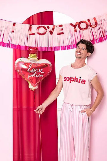 Balloon Foil Valentine's Day Heart White