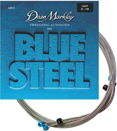 Dean Markley Blue Steel Bass Set of Steel Bass Strings 45 - 100 Inches Light