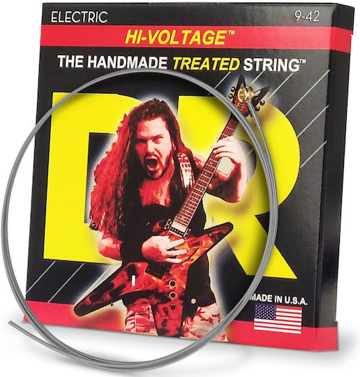 DR Dimebag Hi-Voltage Set Electric Guitar Strings Nickel Plated Steel 9 - 42 Light