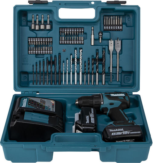 Makita DHP490RFX3 Δραπανοκατσάβιδο Μπαταρίας 18V
