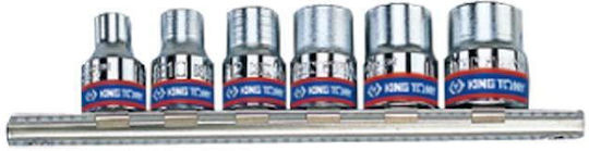King Tony Nüsse Torx mit Vierkant-Antrieb 3/8" Set 6Stück